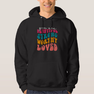 Veste À Capuche You Matter Be Kind Groovy Mental Health Awareness 