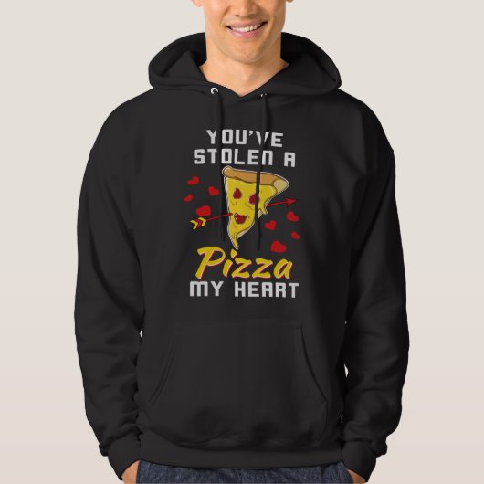 Veste À Capuche You Stole A Pizza Of My Heart Valentines (Devant)