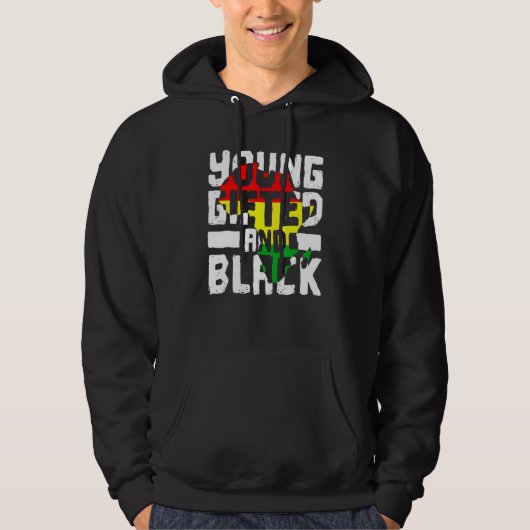 Veste À Capuche Young Gifted And Black African American Pride Hist (Devant)