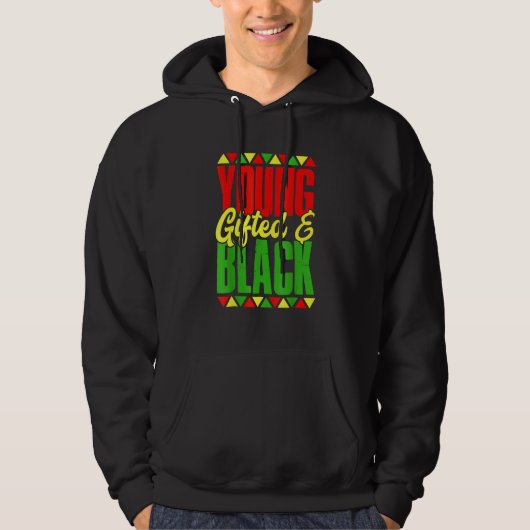 Veste À Capuche Young Gifted & Black History Apparel, African Men  (Devant)