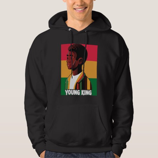 Veste À Capuche Young King Black Youth Black Excellence Black Pri (Devant)