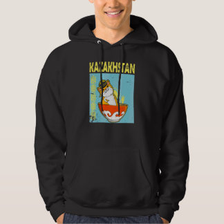 Veste À Capuche Yourte République du Kazakhstan Qazaqstan drapeau