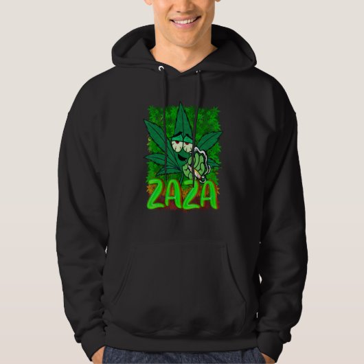 Veste À Capuche Zaza Weed Exotique (Devant)