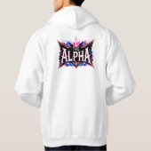 Veste À Capuche ZERO69 Le Loup Néon Alpha (Dos)
