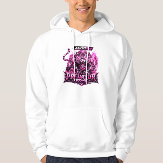 Veste À Capuche ZERO69 Predator Prime Neon Cyber Tiger (Devant)