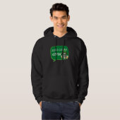 Veste À Capuche Zéro chance donnée Jour de la Saint-Patrick Saint- (Devant entier)