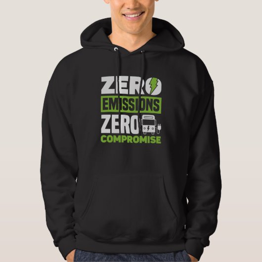 Veste À Capuche Zéro émission Zéro compromis Véhicule électrique à (Devant)