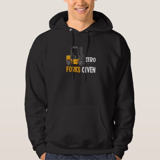 Veste À Capuche Zéro Fourches Données Opérateur De Chariot Élévate (Devant)