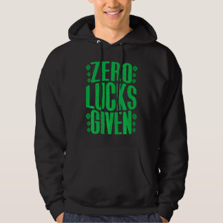 Veste À Capuche Zero Lucks Given Irish Shamrock Lucky St Patricks