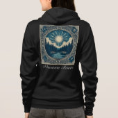 Veste à capuche zippée pour femme (Dos)