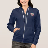 Veste à capuche zippée Vet Tech Valentine's Heart (Devant)