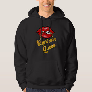 Veste À Capuche Zodiaque Astrologie  Lèvre Capricorne Reine Décemb
