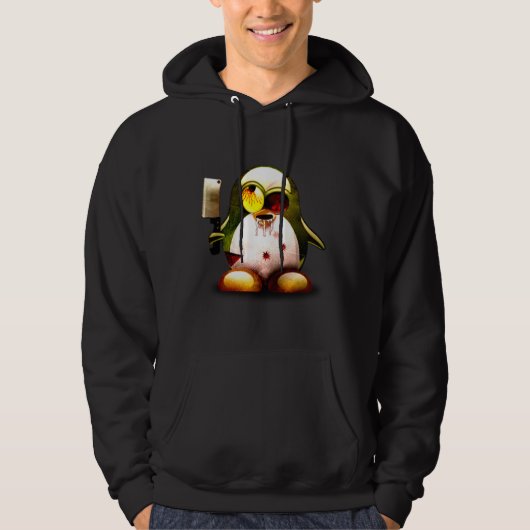 Veste À Capuche Zombi Tux (Linux Tux) (Devant)
