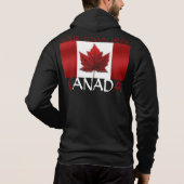 Veste à capuchon de drapeau du Canada de sweat - (Dos)