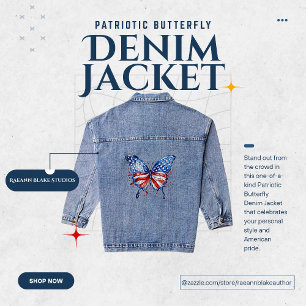 Veste de déni de papillon patriotique