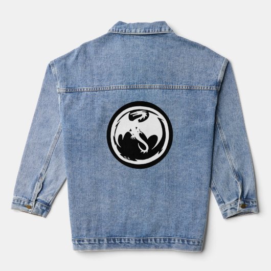 Veste de denim Dragon blanc (Verso)