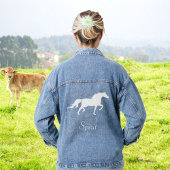 Veste de Denim pour Cheval blanc et Spirit du Pays