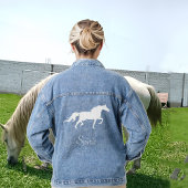 Veste de Denim pour Cheval blanc et Spirit du Pays