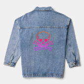 Veste de denim pour femmes crâne de Neon (Verso)