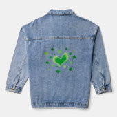 Veste de jean de la Saint Patrick avec shamrocks c (Verso)
