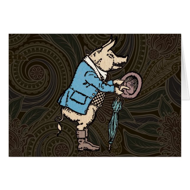 Veste de porc Piggy mignonne Formelle Antique (Devant horizontal)