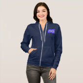 Veste de sweat - shirt à capuche de drapeau de (Devant entier)