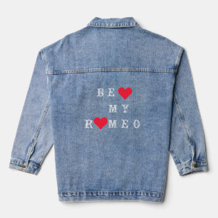 Veste Denim amusante avec texte - personnalisable