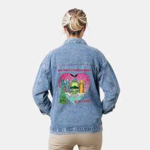Veste Denim amusante New York City
