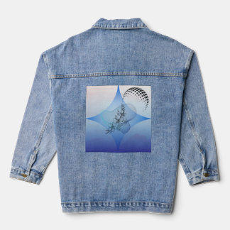 Veste Denim avec design artistique intelligent