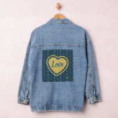 Veste Denim Bleue Gravée par la poète Adiela Akoo (Hangar)