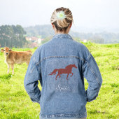Veste Denim Brown Horse et Country Spirit Script