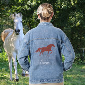 Veste Denim Brown Horse et Country Spirit Script