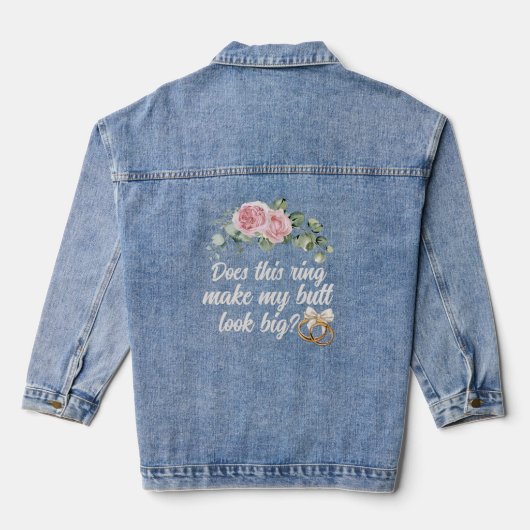 Veste Denim cadeau nuptiale pour la fête de Bachel (Verso)