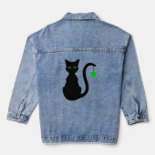 Veste Denim de chat noir (Verso)