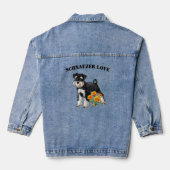 Veste Denim de Schnauzer Lover (Verso)