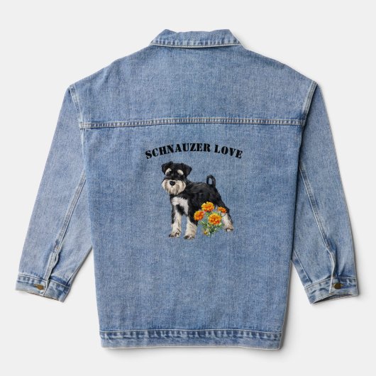 Veste Denim de Schnauzer Lover (Verso)