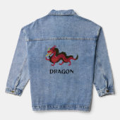 Veste Denim Design Dragon (Verso)