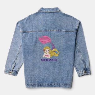 Veste Denim Design Mermaid