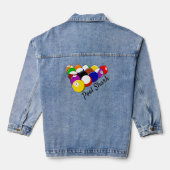 Veste Denim Design Pool Billard (Verso)