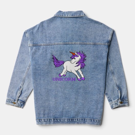 Veste Denim Design Unicorn (Verso)