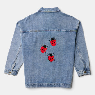 Veste Denim drôle avec Ladybugs
