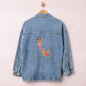 Veste Denim en Giraffe Florale (Hangar)