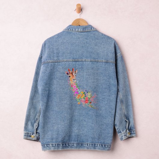 Veste Denim en Giraffe Florale (Hangar)