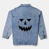 Veste Denim Face Citrouille noir (Verso)