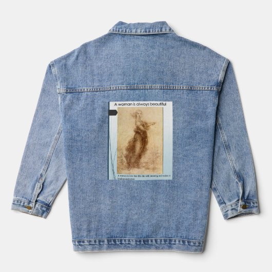 Veste Denim Femme Personnalisée (Jean Jacket), Den (Verso)