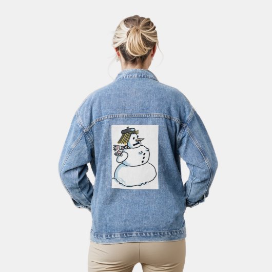Veste denim femme Snowwoman (Modèle)