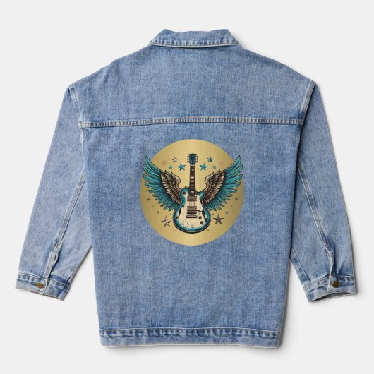 Veste Denim Guitare vintage (Verso)