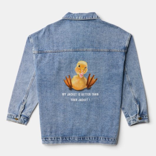 Veste Denim Gunny avec Canard Jouer Wink (Verso)