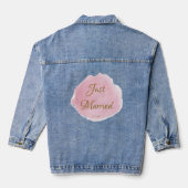 Veste Denim Mariage couleur rose pâle (Verso)