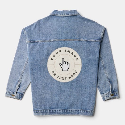 Veste Denim - Personnalisée (ajouter image/texte) (Verso)